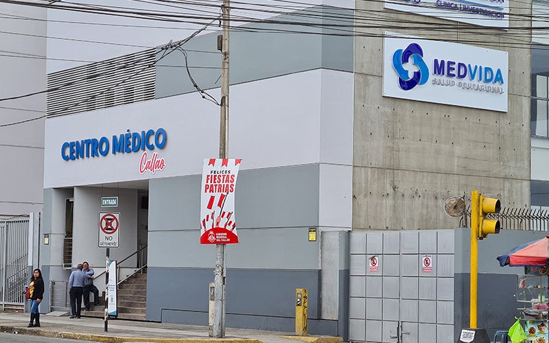 Fachada de Medvida Salud Ocupacional en Callao